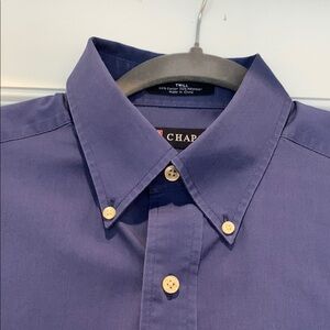 Chaps Twill Shirt in Blue